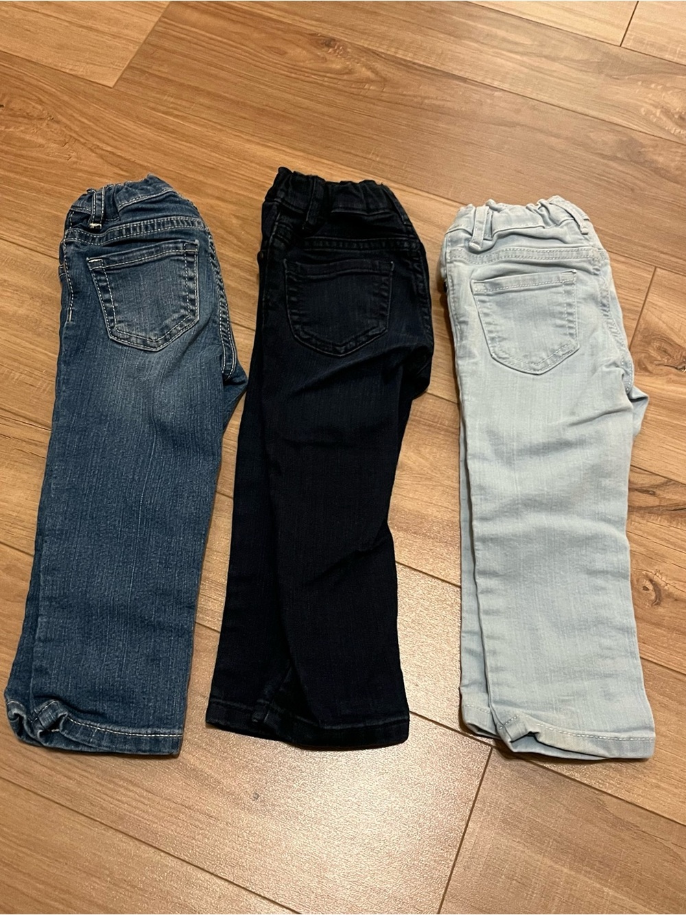 The Children’s Place Toddler Skinny Jeans 2T Set of 3 Light, Medium, Dark Wash